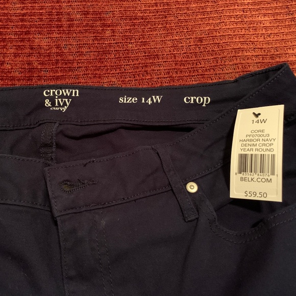 Navy-Blue Straight Leg Pants - Picture 12 of 13